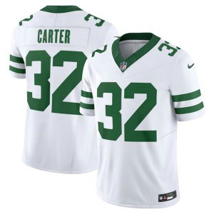 Nike Jets 32 Michael Carter White 2023 F.U.S.E. Vapor Limited Throwback Men Jersey
