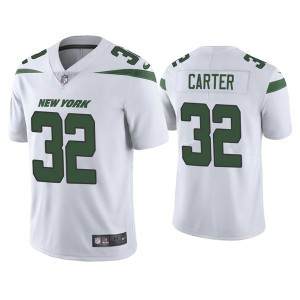 Nike Jets 32 Michael Carter White Vapor Untouchable Limited Men Jersey