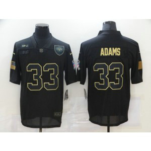 Nike Jets 33 Jamal Adams 2020 Black Salute To Service Limited Men Jersey