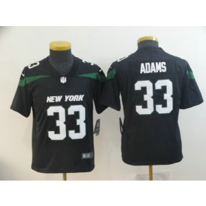 Nike Jets 33 Jamal Adams Black New 2019 Vapor Untouchable Limited Youth Jersey