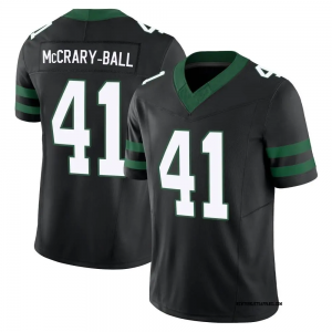 Nike Jets 41 McCrary Ball Black F.U.S.E. Vapor Limited Men Jersey
