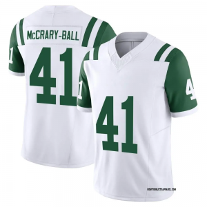 Nike Jets 41 McCrary Ball White City F.U.S.E. Vapor Limited Men Jersey