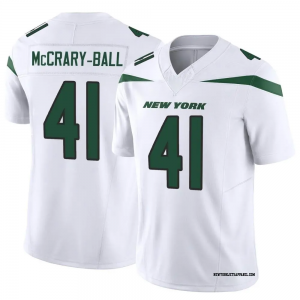 Nike Jets 41 McCrary Ball White F.U.S.E. Vapor Limited Men Jersey