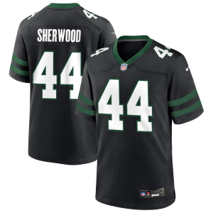 Nike Jets 44 Jamien Sherwood Black Vapor Limited Men Jersey