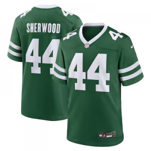 Nike Jets 44 Jamien Sherwood Green Vapor Limited Men Jersey