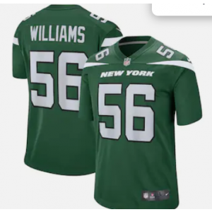 Nike Jets 56 Williams Green Vapor Untouchable Limited Men Jersey