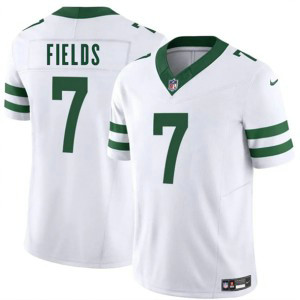 Nike Jets 7 Justin Fields White F.U.S.E. Vapor Limited Men Jersey
