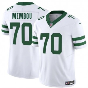 Nike Jets 70 Armand Membou White 2025 Draft F.U.S.E. Vapor Limited Men Jersey