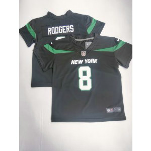 Nike Jets 8 Aaron Rodgers Black Toddler Jersey