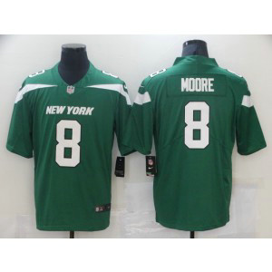 Nike Jets 8 Moore Green Vapor Untouchable Limited Men Jersey