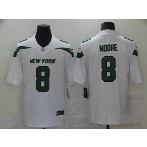 Nike Jets 8 Moore White Vapor Untouchable Limited Men Jersey