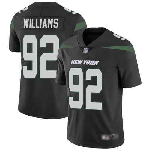 Nike Jets 92 Leonard Williams Black New 2019 Vapor Untouchable Limited Jersey