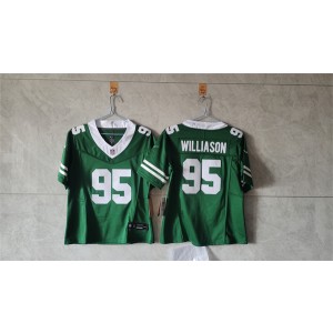 Nike Jets 95 Quinnen Williams Green F.U.S.E Vapor Limited Women Jersey(Run Small)