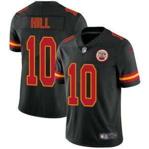 Nike Kansas City Chiefs 10 Tyreek Hill Black Vapor Untouchable Limited Men Jersey