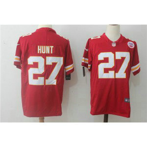 Nike Kansas City Chiefs 27 Kareem Hunt Red Team Color Vapor Untouchable Limited Men Jersey