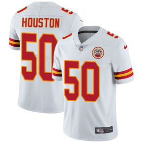 Nike Kansas City Chiefs 50 Justin Houston White Vapor Untouchable Limited Men Jersey