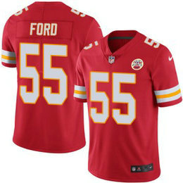 Nike Kansas City Chiefs 55 Dee Ford Red Team Color Vapor Untouchable Limited Men Jersey
