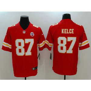 Nike Kansas City Chiefs 87 Travis Kelce Red Vapor Untouchable Limited Men Jersey
