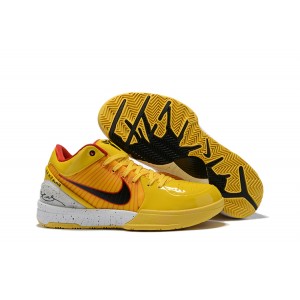 Nike Kobe 4 Protro ‘Bruce Lee’ Yellow White Shoes