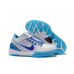 Nike Kobe 4 Protro “Draft Day” White Orion Blue Varsity Purple Shoes