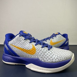 Nike Kobe 6 White Blue Shoe