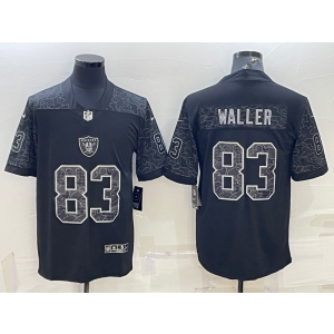 Nike Las Vegas Raiders 83 Darren Waller Black Reflective Vapor Limited Men Jersey