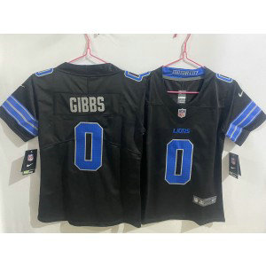 Nike Lions 0 Jahymr Gibbs Black Vapor Limited Youth Jersey