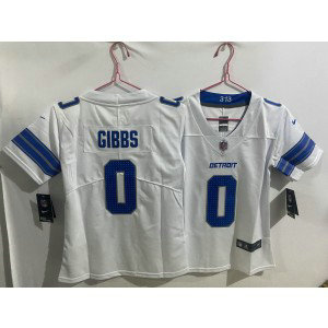 Nike Lions 0 Jahymr Gibbs White Vapor Limited Youth Jersey