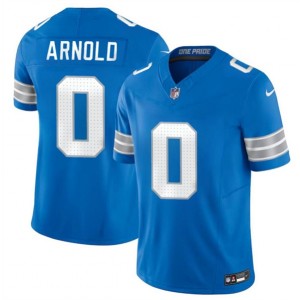 Nike Lions 0 Terrion Arnold Blue 2024 F.U.S.E. Vapor Limited Men Jersey