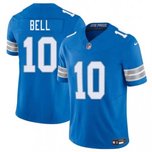 Nike Lions 10 Ronnie Bell Blue 2025 F.U.S.E. Vapor Limited Men Jersey