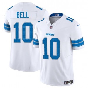 Nike Lions 10 Ronnie Bell White 2025 F.U.S.E. Vapor Limited Men Jersey