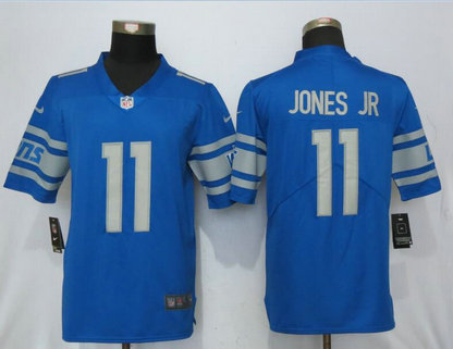 Nike Lions 11 Marvin Jones Jr. Blue 2017 Vapor Untouchable Limited Player Jersey