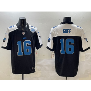 Nike Lions 16 Jared Goff Thanksgiving Day F.U.S.E. Vapor Limited Men Jersey