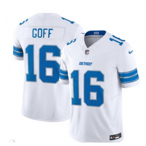 Nike Lions 16 Jared Goff White F.U.S.E. Vapor Limited Men Jersey