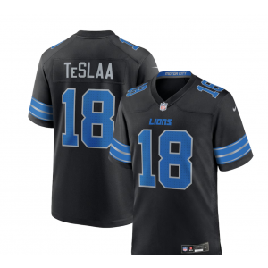 Nike Lions 18 Isaac TeSlaa Black F.U.S.E. Vapor Limited Men Jersey
