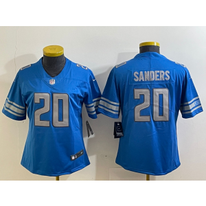 Nike Lions 20 Barry Sanders Blue Vapor Untouchable Limited Youth Jersey