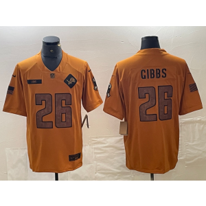 Nike Lions 26 Jahmyr Gibbs 2023 Brown Salute To Service Limited Men Jersey