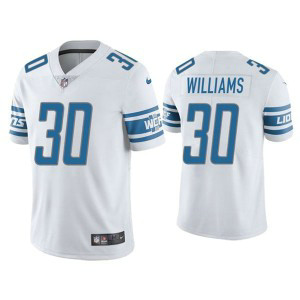 Nike Lions 30 Jamaal Williams White Vapor Untouchable Limited Men Jersey