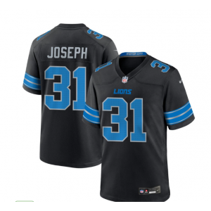 Nike Lions 31 Kerby Joseph Black 2024 New Vapor Limited Men Jersey