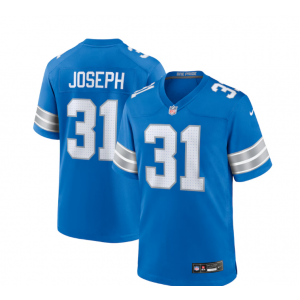 Nike Lions 31 kerby joseph Blue 2024 New Vapor Limited Men Jersey
