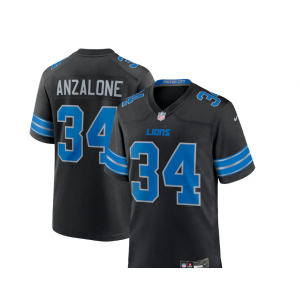 Nike Lions 34 ANZALONE Black F.U.S.E. Vapor Limited Men Jersey