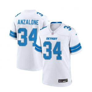 Nike Lions 34 ANZALONE White F.U.S.E. Vapor Limited Men Jersey