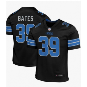 Nike Lions 39 Jake Bates Black 2024 New Vapor Limited Men Jersey