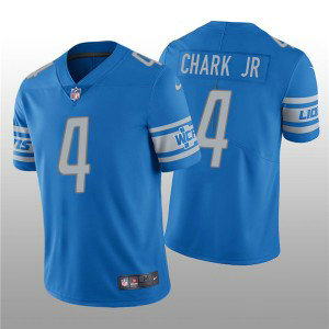 Nike Lions 4 DJ Chark Jr. Blue Vapor Untouchable Limited Men Jersey