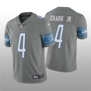Nike Lions 4 DJ Chark Jr. Gray Vapor Untouchable Limited Men Jersey