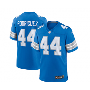 Nike Lions 44 Malcolm Rodriguez Blue 2024 New Vapor Limited Men Jersey