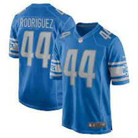 Nike Lions 44 Malcolm Rodriguez Blue Vapor Untouchable Limited Men Jersey