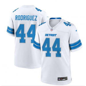 Nike Lions 44 Malcolm Rodriguez White 2024 New Vapor Limited Men Jersey