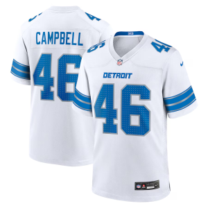 Nike Lions 46 Jack Campbell White F.U.S.E. Vapor Limited Men Jersey