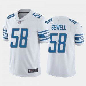 Nike Lions 58 Penei Sewell White Vapor Untouchable Limited Men Jersey